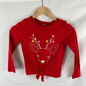 NWOT Harper Canyon Deer Tie bottom long sleeve tshirt size 6